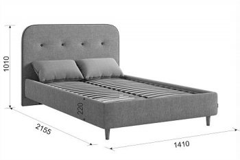 Кровать с основанием Лео 120х200 см (Мебельсон) в Екатеринбурге - mebel-e96.ru