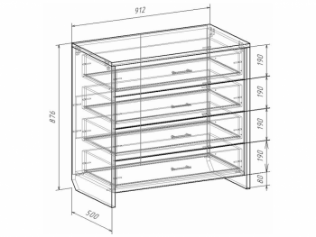 Комод Либерти (Росток) в Екатеринбурге - mebel-e96.ru