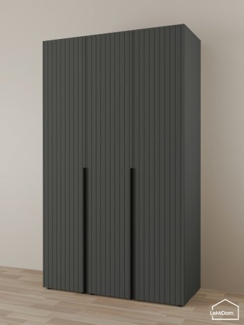 Шкаф Linnea MHR-3-2 2050х1200х510 (Графит-М 11.1.25) в Екатеринбурге - mebel-e96.ru