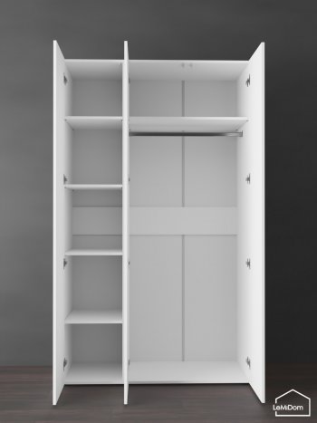 Шкаф Linnea MHR-3PO-1 2050х1200х510 (Белый-М 11.1.1) в Екатеринбурге - mebel-e96.ru