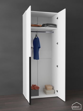Шкаф Linnea MHR-2 2050х800х510 (Белый-М 11.1.1) в Екатеринбурге - mebel-e96.ru