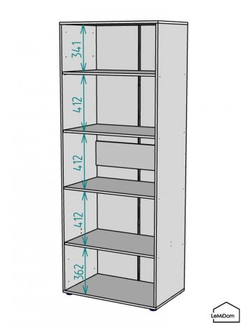 Шкаф Linnea MHR-2-2 2050х800х510 (Белый-М 11.1.1) в Екатеринбурге - mebel-e96.ru