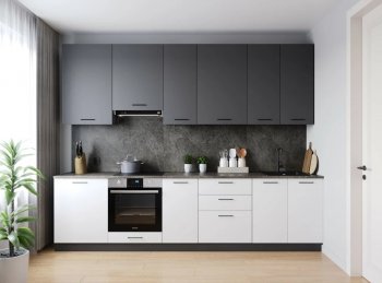 Кухонный гарнитур высокий Лофт 3000 мм (Санвут) в Екатеринбурге - mebel-e96.ru