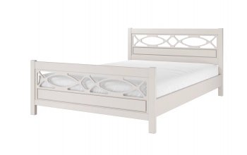 Кровать из массива Лоренса льняной (БМ) в Екатеринбурге - mebel-e96.ru