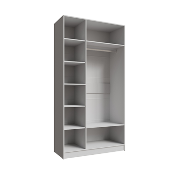 Шкаф Мадрид 1200 мм без зеркала белый (Текс) в Екатеринбурге - mebel-e96.ru