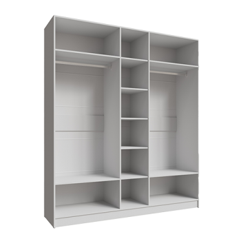 Шкаф Мадрид 2000 мм без зеркала, белый (Текс) в Екатеринбурге - mebel-e96.ru