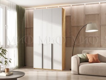 Шкаф 1200 мм Марвэл крафт/белый (Миф) в Екатеринбурге - mebel-e96.ru