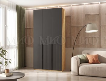 Шкаф 1200 мм Марвэл крафт/графит (Миф) в Екатеринбурге - mebel-e96.ru
