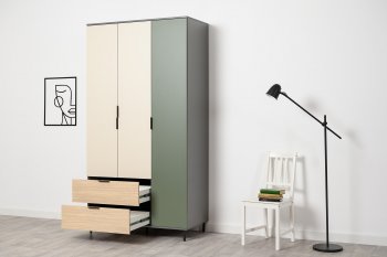 Шкаф 1200 мм Марвэл 16.317.03 зеленый (Моби) в Екатеринбурге - mebel-e96.ru