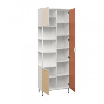 Шкаф комбинированный Марвэл 13.22 бел (Моби) в Екатеринбурге - mebel-e96.ru