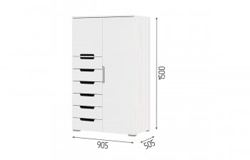 Комод-шкаф Миа КМ 053 (СтендМ) в Екатеринбурге - mebel-e96.ru