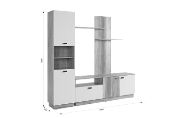 Стенка Моди К1 (Мебельсон) в Екатеринбурге - mebel-e96.ru