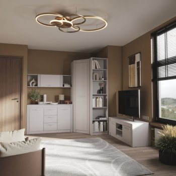 Стенка Монако Кашемир комп.1 (модульная) (БТС) в Екатеринбурге - mebel-e96.ru