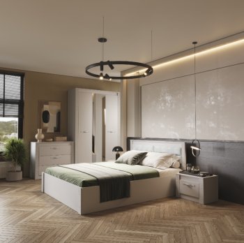 Спальный гарнитур Монако Кашемир (модульный) (БТС) в Екатеринбурге - mebel-e96.ru