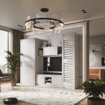 Стенка Монако Кашемир комп.3 (модульная) (БТС) в Екатеринбурге - mebel-e96.ru