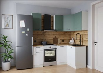 Кухонный гарнитур угловой Муссон 2000*1200 мм (Sanvut) в Екатеринбурге - mebel-e96.ru