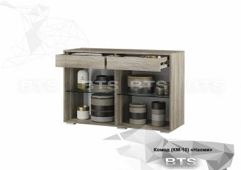 Комод КМ-10 Наоми графит (БТС) в Екатеринбурге - mebel-e96.ru