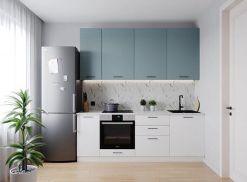 Кухонный гарнитур Ниагара 2200 мм МДФ/ЛДСП (Санвут) в Екатеринбурге - mebel-e96.ru