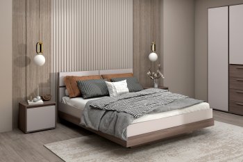 Спальный гарнитур Ника, модульный (Зарон) в Екатеринбурге - mebel-e96.ru
