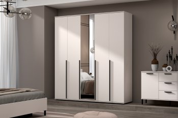 Шкаф 2000 мм Норден с зеркалом (Зарон) в Екатеринбурге - mebel-e96.ru