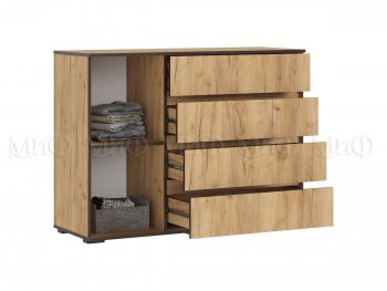 Комод 1 дверь 4 ящика (1200) Норд, дуб крафт (Миф) в Екатеринбурге - mebel-e96.ru