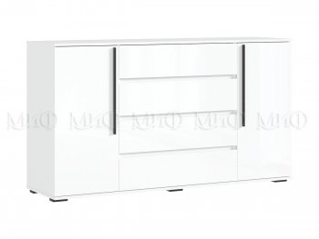 Комод 2 двери 4 ящика (1600) Норд, белый (Миф) в Екатеринбурге - mebel-e96.ru