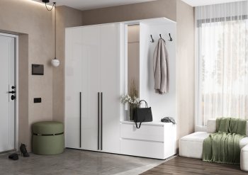 Прихожая Норд+Шкаф 1200, белый (Миф) в Екатеринбурге - mebel-e96.ru