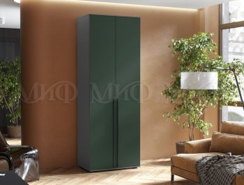Шкаф 800 мм 2-х ств. Норд графит/изумруд (Миф) в Екатеринбурге - mebel-e96.ru
