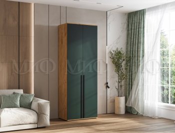 Шкаф 800 мм 2-х ств. Норд крафт/изумруд (Миф) в Екатеринбурге - mebel-e96.ru