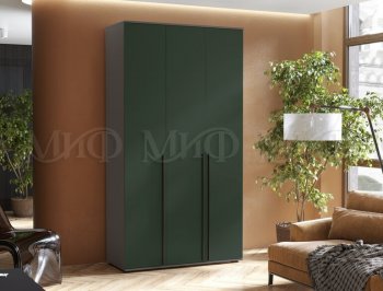 Шкаф 1200 мм 3-х ств. Норд графит/изумруд (Миф) в Екатеринбурге - mebel-e96.ru