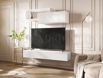 Стенка Норд-2 белый глянец (Миф) в Екатеринбурге - mebel-e96.ru