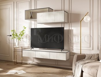 Стенка Норд-2 дуб крафт белый (Миф) в Екатеринбурге - mebel-e96.ru