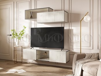 Стенка Норд-1 дуб крафт белый (Миф) в Екатеринбурге - mebel-e96.ru