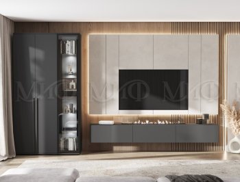 Стенка Норд графит (Миф) в Екатеринбурге - mebel-e96.ru