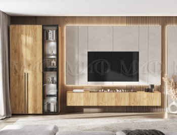 Стенка Норд дуб крафт (Миф) в Екатеринбурге - mebel-e96.ru