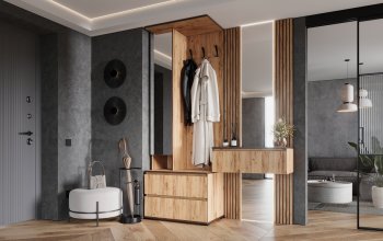 Прихожая+Тумба с зеркалом Норд (Миф) в Екатеринбурге - mebel-e96.ru