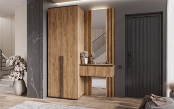 Шкаф 800+Тумба с зеркалом Норд (Миф) в Екатеринбурге - mebel-e96.ru