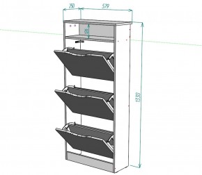 Обувница W10 (Белый) в Екатеринбурге - mebel-e96.ru