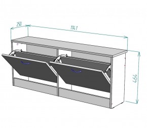 Обувница W19 (Белый) в Екатеринбурге - mebel-e96.ru