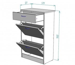 Обувница W21 (ЯАС) в Екатеринбурге - mebel-e96.ru