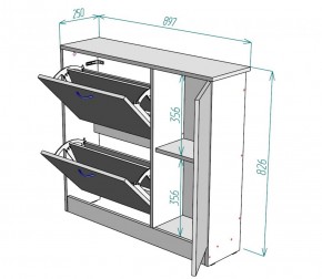 Обувница W31 (Белый) в Екатеринбурге - mebel-e96.ru