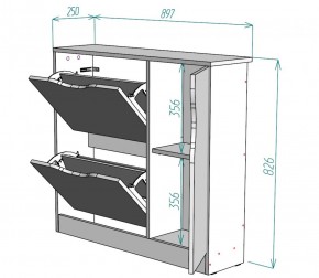 Обувница W32 (Белый) в Екатеринбурге - mebel-e96.ru