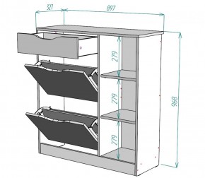 Обувница W34 (Белый) в Екатеринбурге - mebel-e96.ru