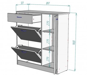 Обувница W35 (Белый) в Екатеринбурге - mebel-e96.ru