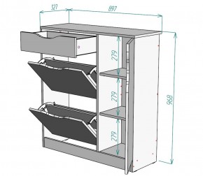 Обувница W36 (ДСС) в Екатеринбурге - mebel-e96.ru