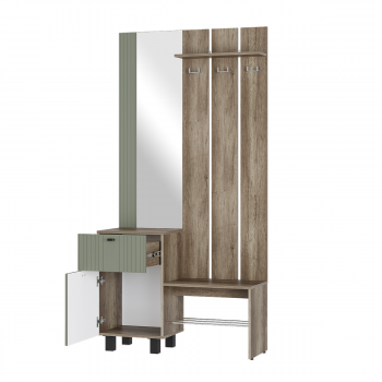 Прихожая Олива эвкалипт софт, модульная (БТС) в Екатеринбурге - mebel-e96.ru