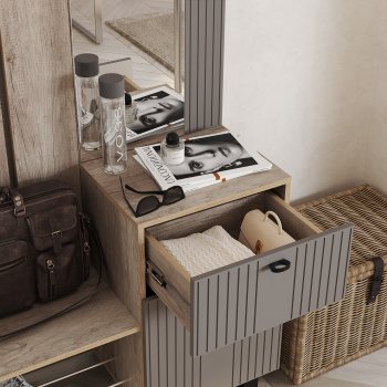 Прихожая Олива муссон софт, модульная (БТС) в Екатеринбурге - mebel-e96.ru