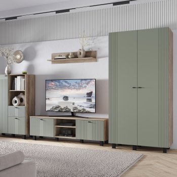 Тумба под ТВ Олива ТБ-09 эвкалипт софт (БТС) в Екатеринбурге - mebel-e96.ru