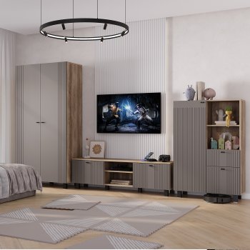 Стенка Олива комп.3 муссон (БТС) в Екатеринбурге - mebel-e96.ru