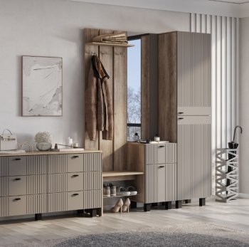 Прихожая Олива муссон софт, модульная (БТС) в Екатеринбурге - mebel-e96.ru